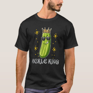Pickle King Vegan Funny Cucumber Vegetable Pickles T-Shirt