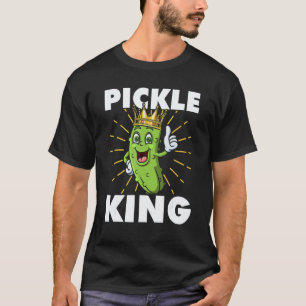 Pickle King Veggie Food Vegan Vegetarian Day T-Shirt