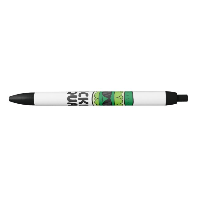 Pickle Lover Team Pickles Funny Pickle Squad Black Ink Pen (Front)
