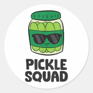 Pickle Lover Team Pickles Funny Pickle Squad Classic Round Sticker