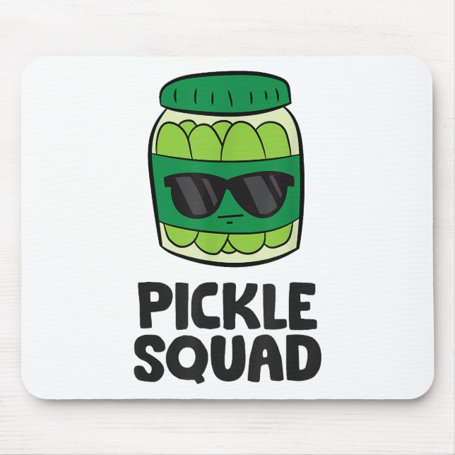 Pickle Lover Team Pickles Funny Pickle Squad Mouse Mat (Front)