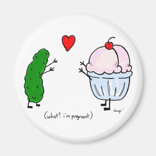 Pickle Loves Ice Cream Magnet