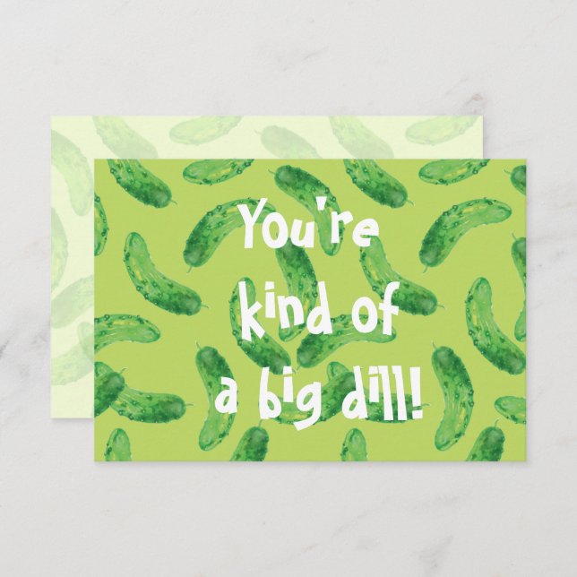 Pickle Me Fancy! Thank You Card (Front/Back)