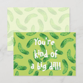Pickle Me Fancy! Thank You Card