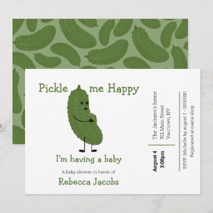 Pickle me Happy Baby Shower Invitation