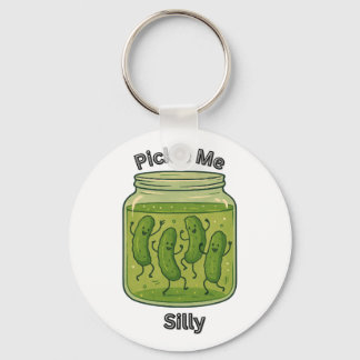 Pickle Me Silly Keychain