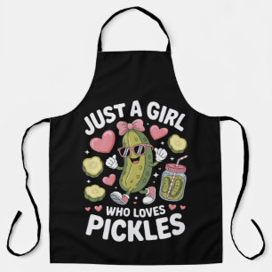 Pickle Passion Just A Girl Who Loves Pickles Apron
