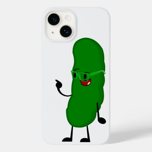 Pickle Person On White Case-Mate iPhone Case (Back)