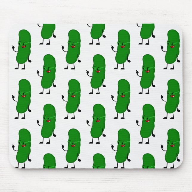 Pickle Person On White  Mouse Mat (Front)