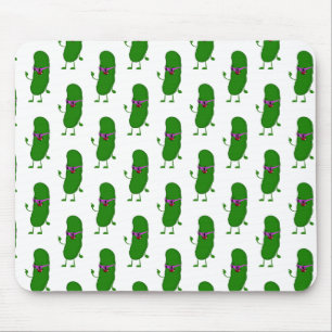 Pickle Person On White  Mouse Pad