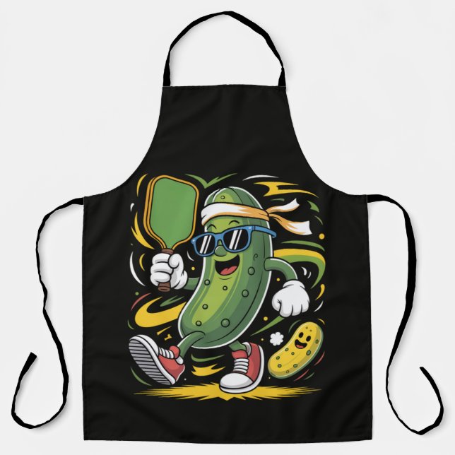 Pickle Playing Pickleball Apron (Front)