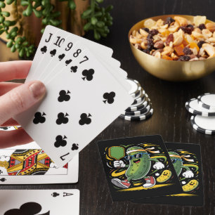 Pickle Playing Pickleball Cards