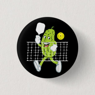 Pickle Playing Pickleball - Funny Pickleball Paddl 3 Cm Round Badge