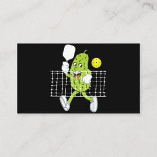 Pickle Playing Pickleball - Funny Pickleball Paddl Business Card