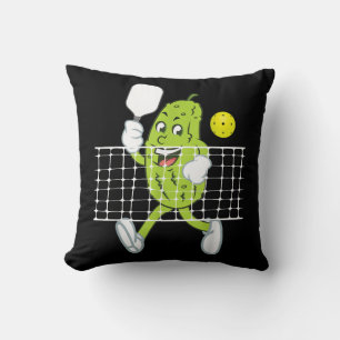 Pickle Playing Pickleball - Funny Pickleball Paddl Cushion