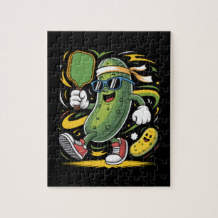 Pickle Playing Pickleball Jigsaw Puzzle