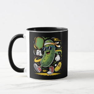 Pickle Playing Pickleball Mug