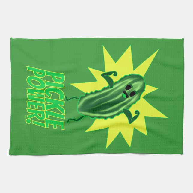 Pickle Power! Tea Towel (Horizontal)