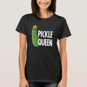 Pickle Queen Cute  Vegan  For Women Girls T-Shirt