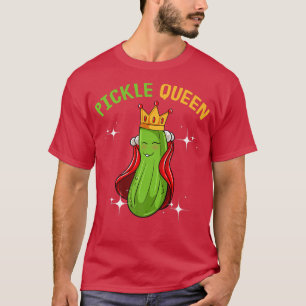 Pickle Queen Funny Vegan Cucumber Vegetable T-Shirt