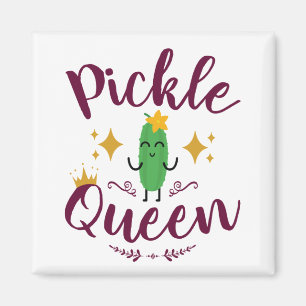 Pickle Queen Pickles Lover Women Girls Magnet
