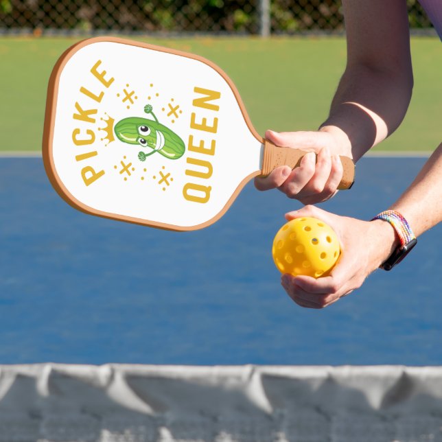 Pickle Queen Typography Sports Accessories Pickleball Paddle (Insitu)