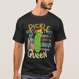 Pickle Queen Vegan Funny Cucumber Vegetable T-Shirt