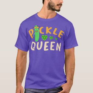 Pickle Queen Vegan Preserved Cucumber Pickle Veget T-Shirt
