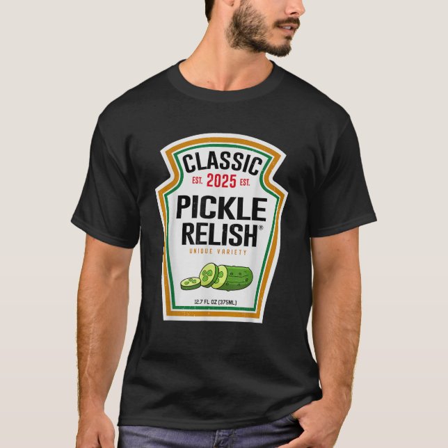 Pickle Relish Condiment DIY Halloween Costume Matc T-Shirt (Front)