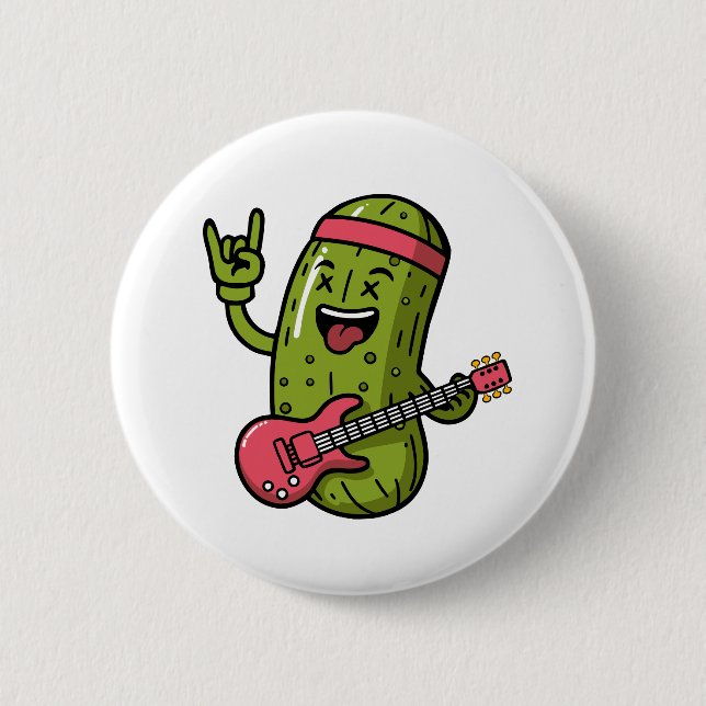 Pickle Rock Star 6 Cm Round Badge (Front)