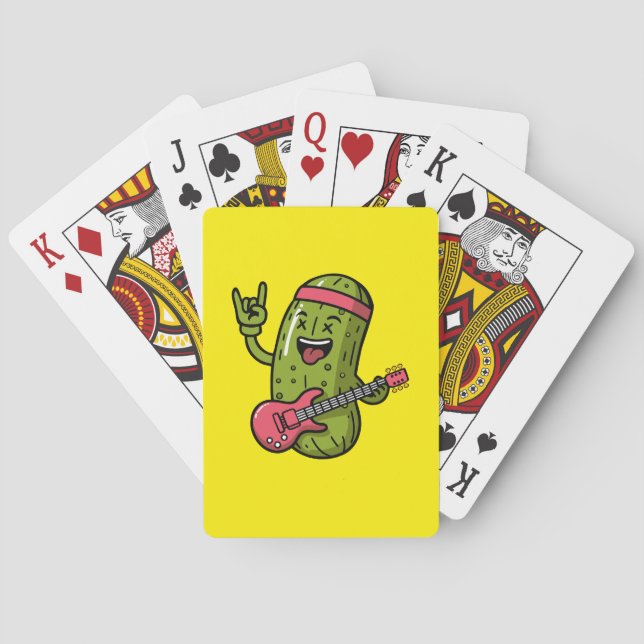 Pickle Rock Star Playing Cards (Back)