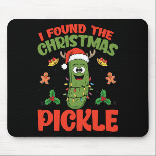 Pickle Santa Hat Xmas Lights - I Found The Christm Mouse Mat