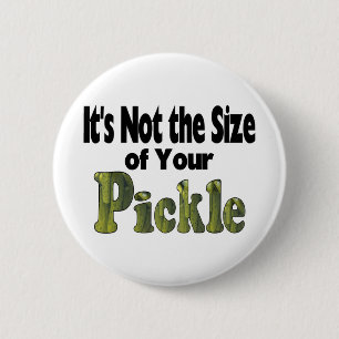 Pickle Size 6 Cm Round Badge