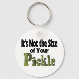 Pickle Size Key Ring