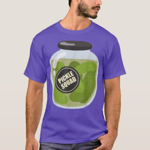 Pickle Squad Funny Vegan Cucumber Crew Halloween C T-Shirt