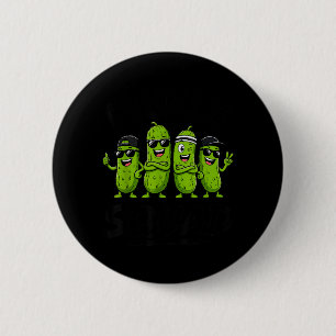 Pickle Squad Pickles Funny Pickle Lover Design 6 Cm Round Badge