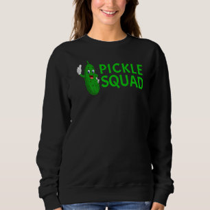Pickle Squad Unique Cute Dill Pickle Vegan Sweatshirt