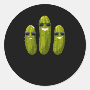 Pickle Squad Vegan Dill Pickle Pickle Squad Classic Round Sticker