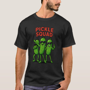 Pickle Squad Vegan Food Lover Dabbing Boys Girls K T-Shirt