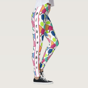 Pickle This Colorful Pickleball Leggings