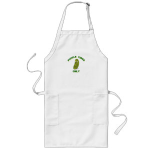 Pickle Vibes Only Long Apron