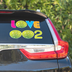 Pickleball 002 green / love 2 in 1 sticker