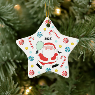 Pickleball 2023 Keepsake Ceramic Tree Decoration