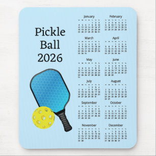 Pickleball 2026 Calendar Mouse Mat