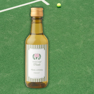 Pickleball 30th Dinks And Drinks Outdoor Birthday Wine Label