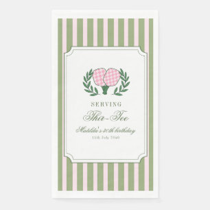Pickleball 30th Thir-Tee Outdoor Adult Birthday Napkin