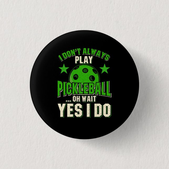 Pickleball 3 Cm Round Badge (Front)