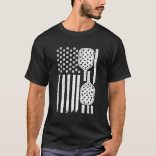 Pickleball 4th Of July Men Women Paddle Sport Pick T-Shirt