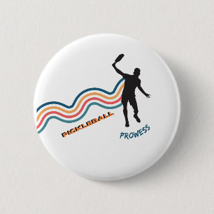 Pickleball 6 cm round badge