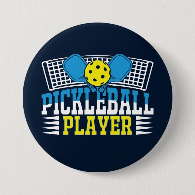 Pickleball 7.5 Cm Round Badge (Front)
